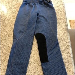 Kerrits girls Black and Blue Riding Pants